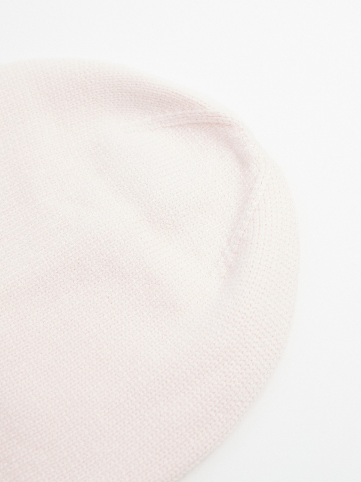 Basic knit hat garnet middle 45º front view
