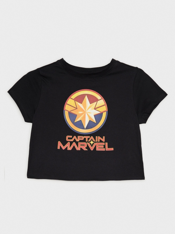  Camiseta Capitán Marvel negro