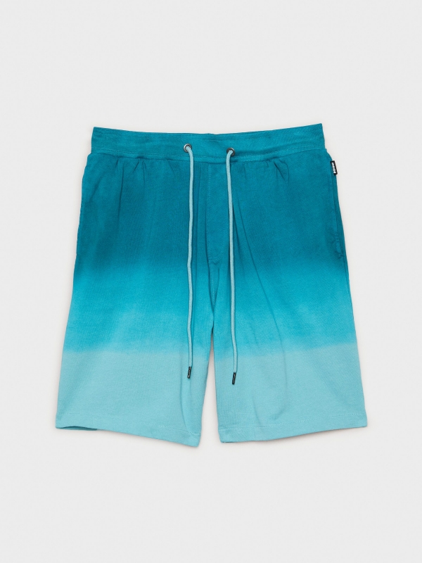  Gradient effect Bermuda shorts blue