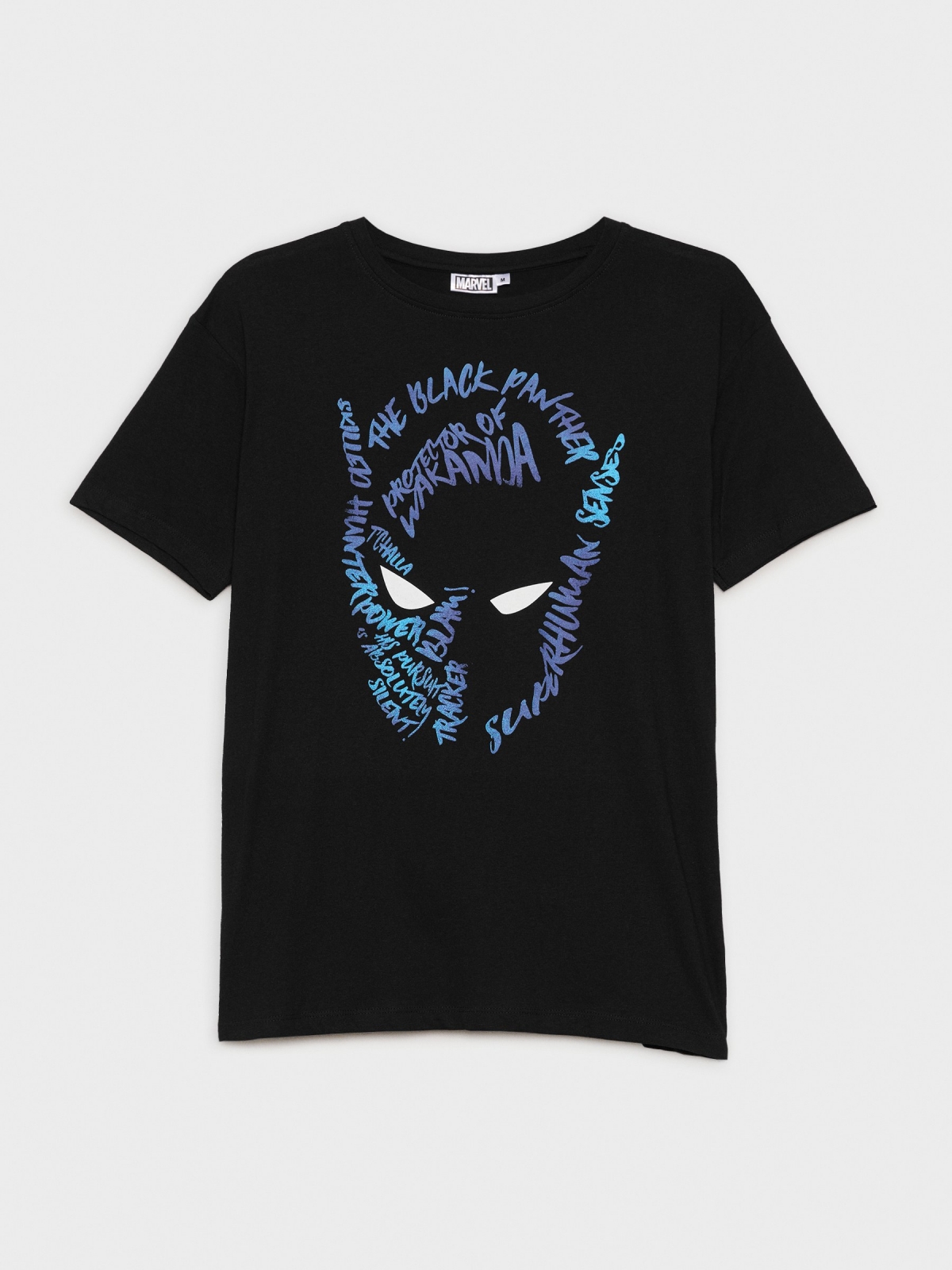  Black panther print t-shirt black