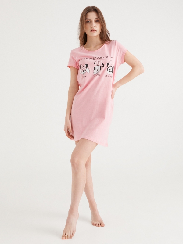 Minnie nightdress pink middle front view