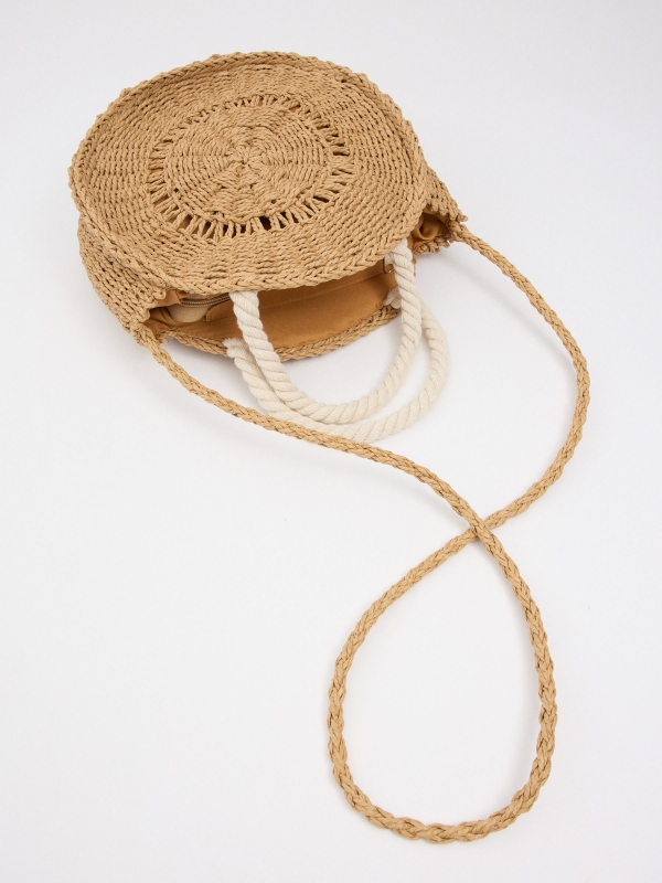 Combined round bag cinnamon detail view