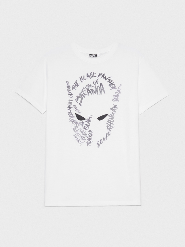  Black panther print t-shirt white