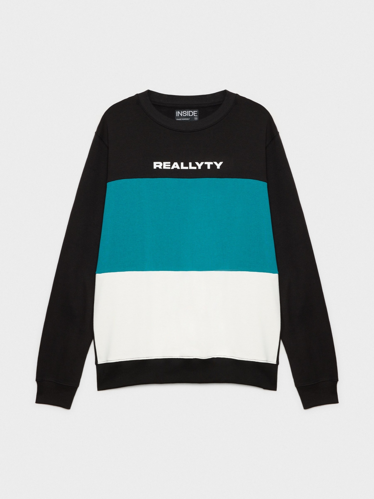  Color block sweatshirt black