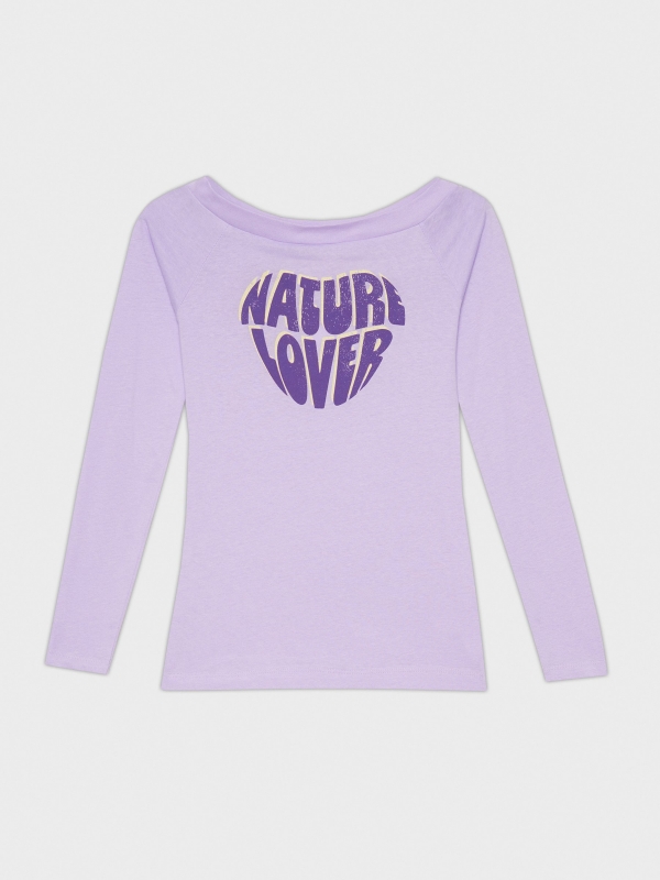  Camiseta Natural Lover lila