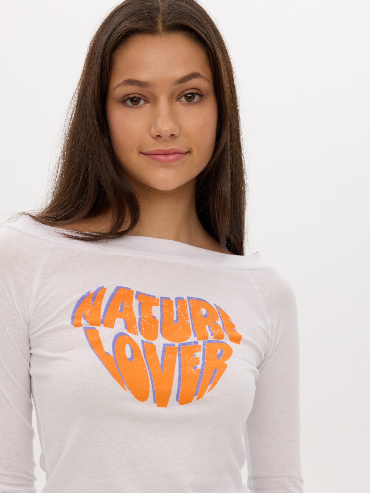 Natural Lover T-shirt white detail view