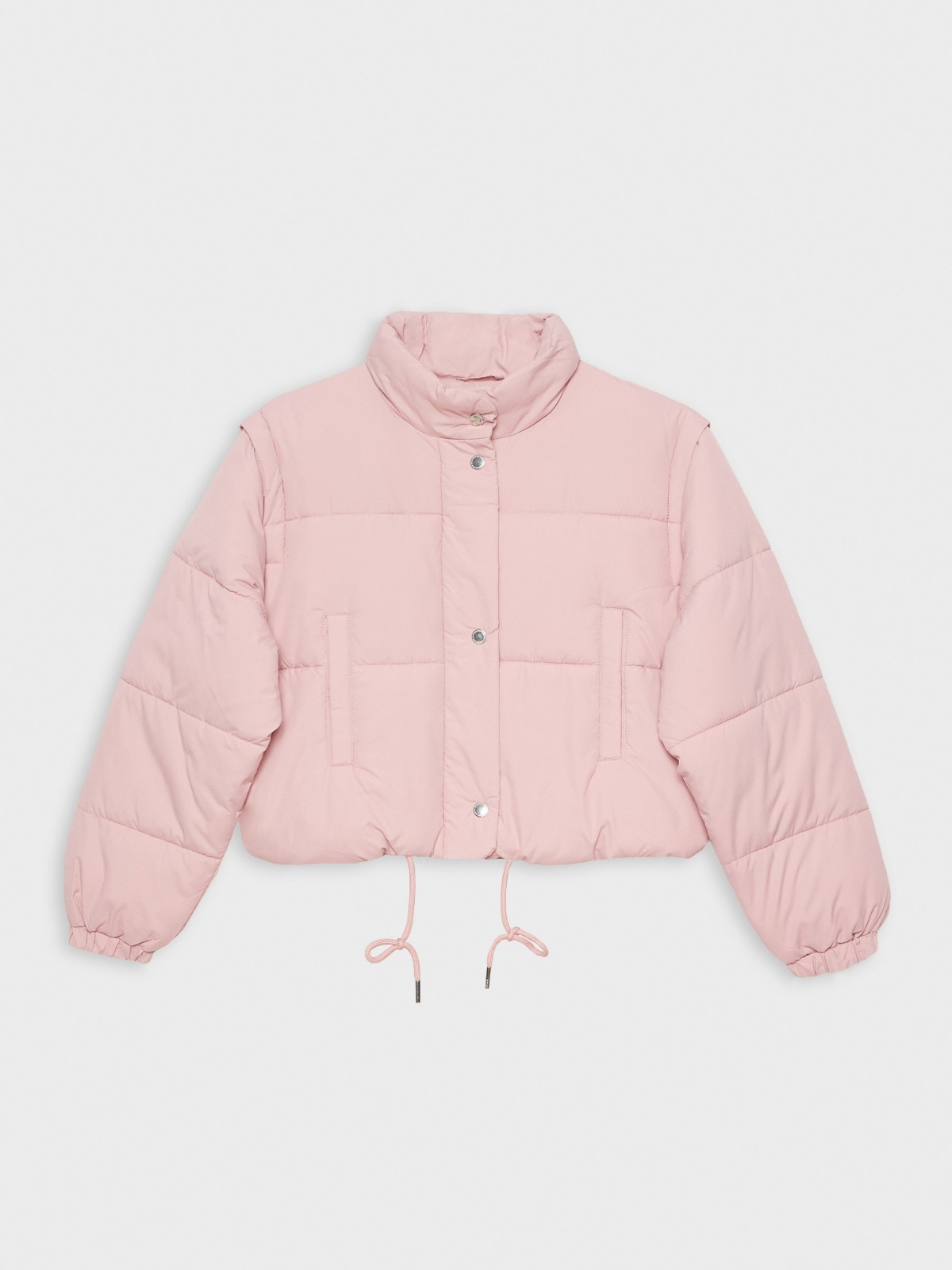  Padded cropped jacket pink