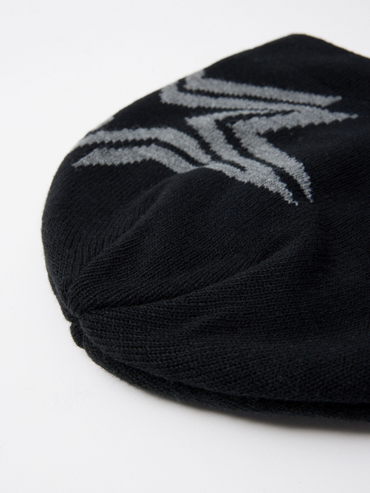 black star hat black detail view