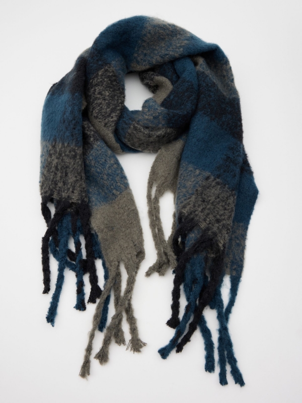 Men's scarf multicolor with a model