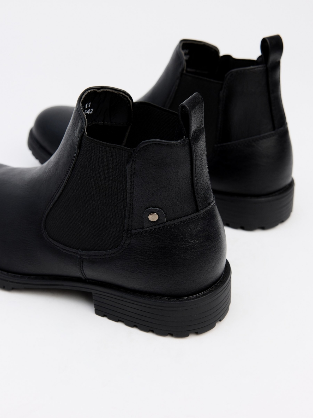 Black chelsea ankle boot black detail view