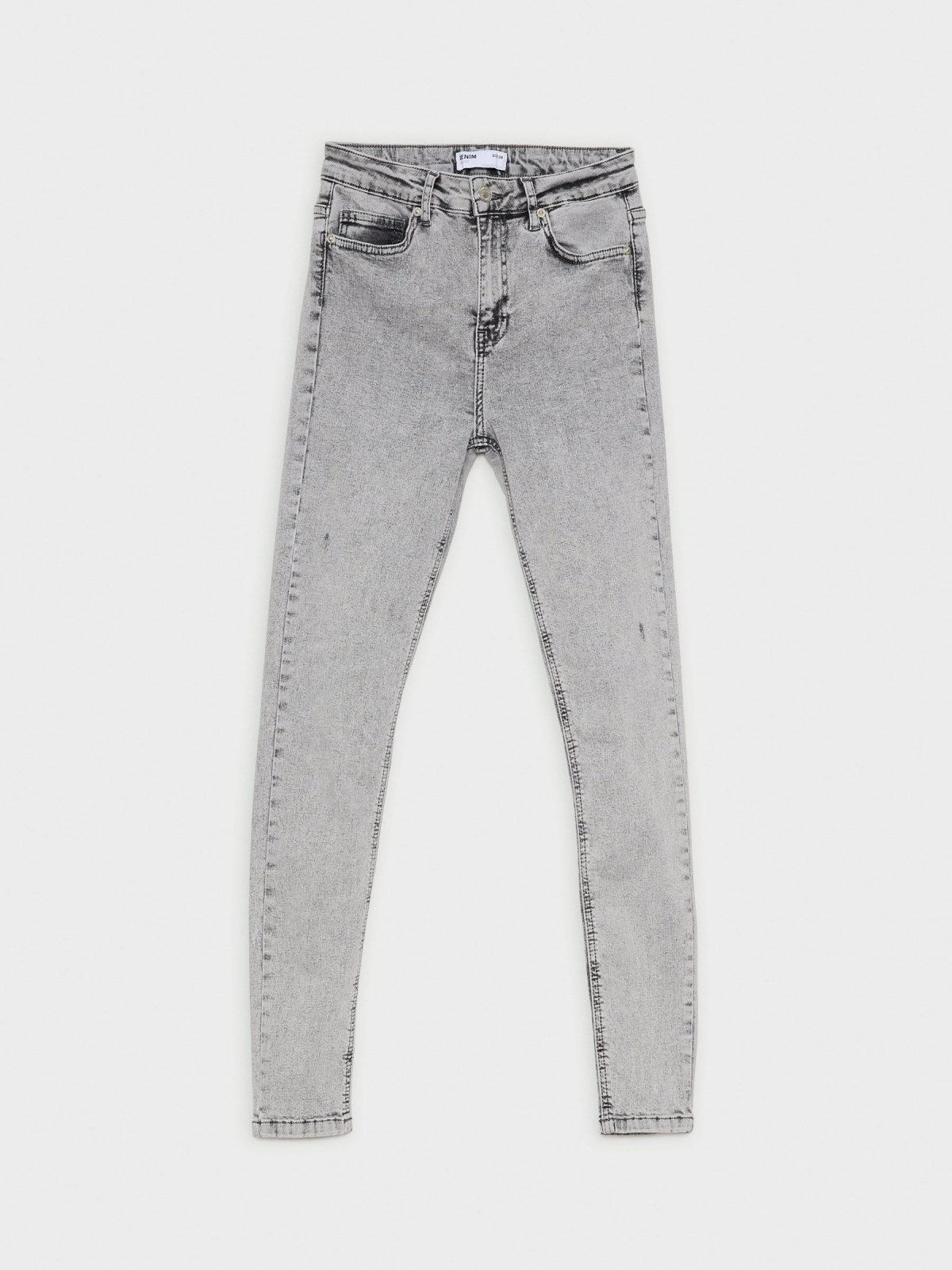  Jeans skinny gris lavado gris