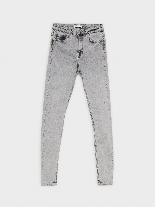  Jeans skinny gris lavado gris
