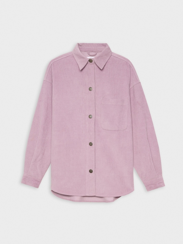  Lilac corduroy overshirt lilac