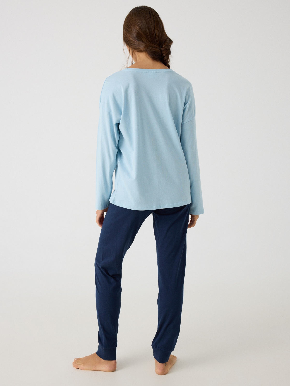 Pijama Tweety azul vista geral traseira