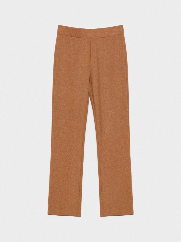  Elastic waist dress pants brown