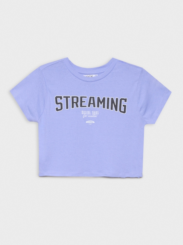 T-shirt streaming lilás
