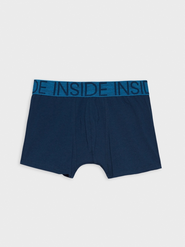 Pack of 4 boxers with printed waistband back view