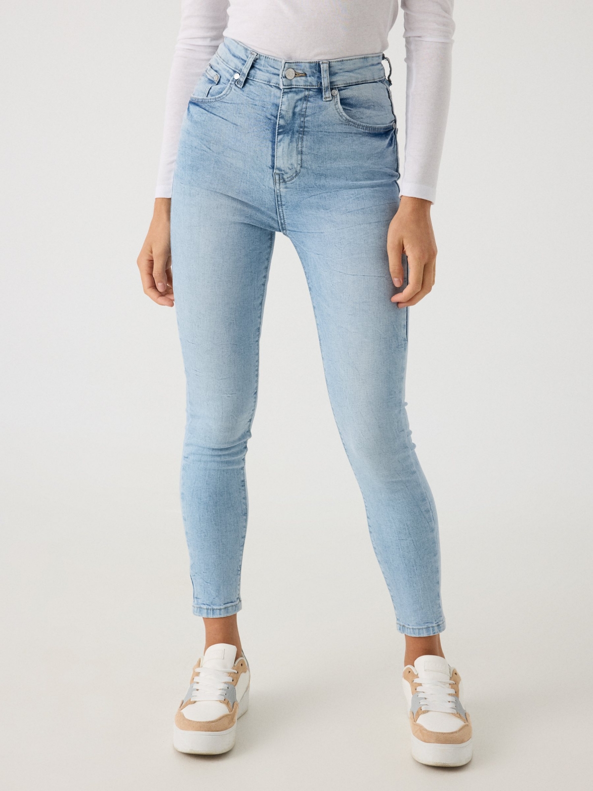 Light Blue High Rise Skinny Jeans