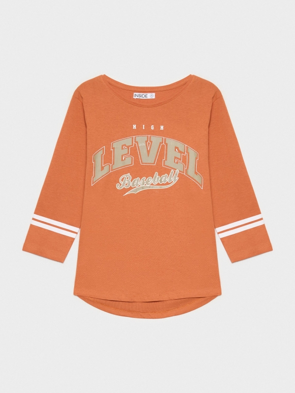  High Level 3/4 sleeve t-shirt copper