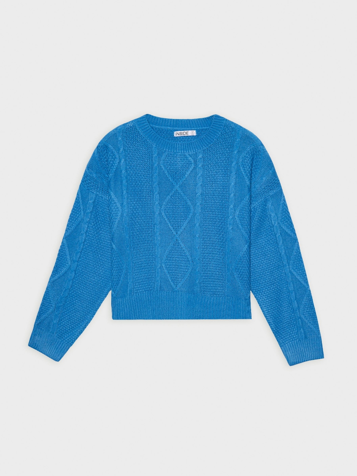  Cable knit sweater blue