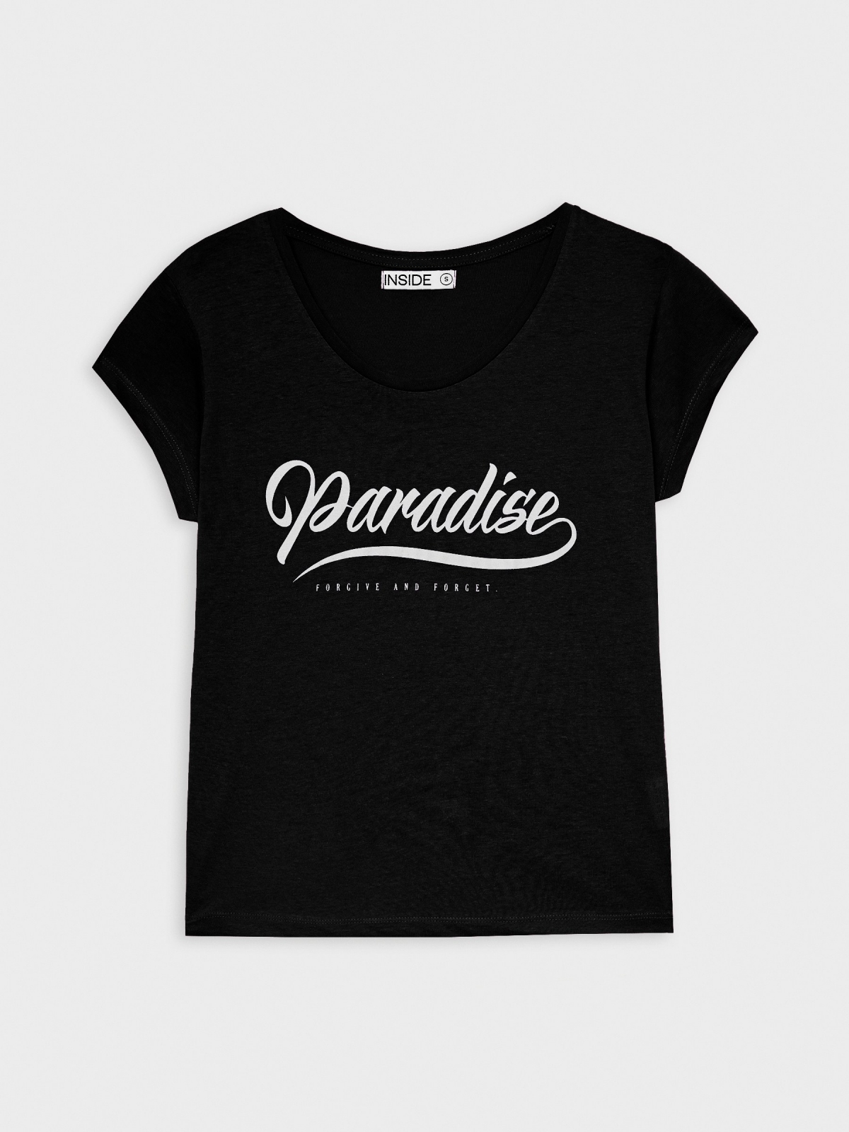  Camiseta estampado Paradise negro