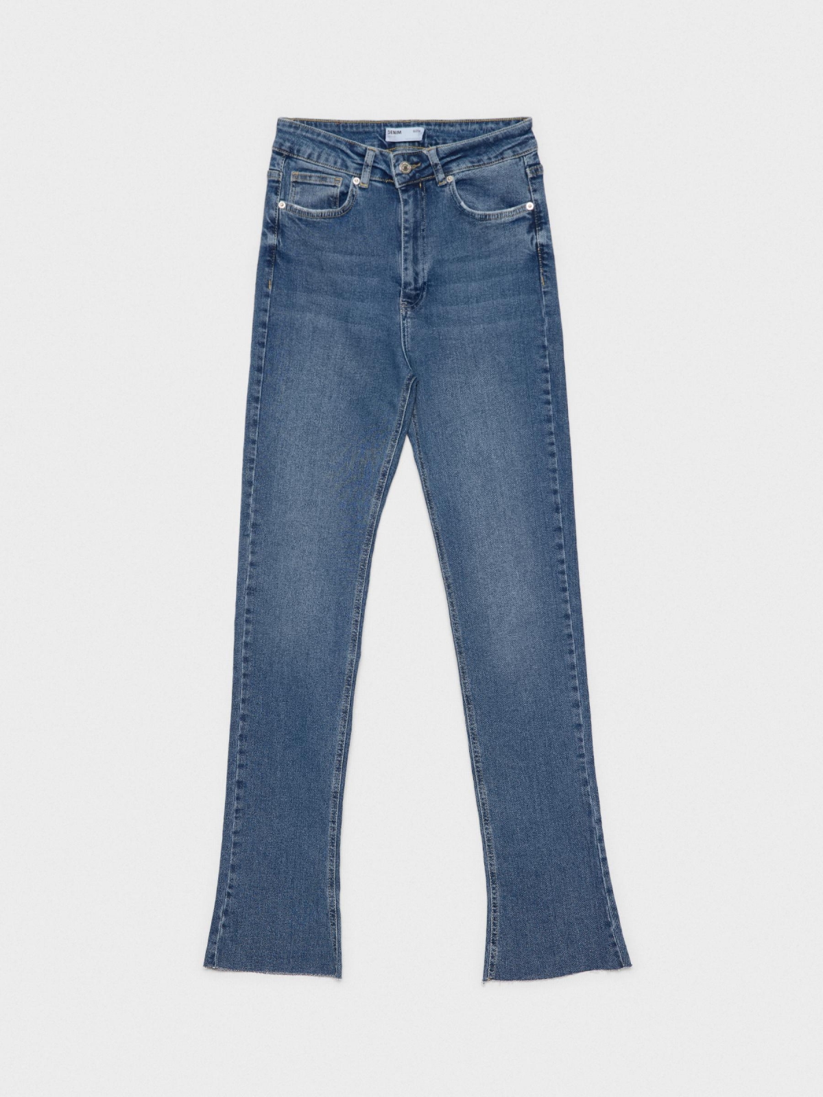  High waist blue flared jeans blue