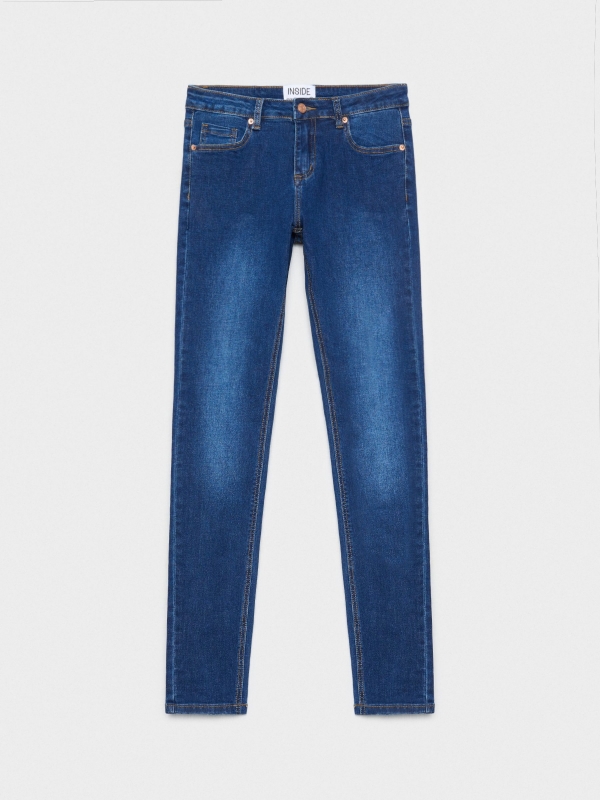  Jeans skinny mid rise azul