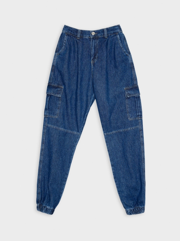  Slouchy cargo jeans blue