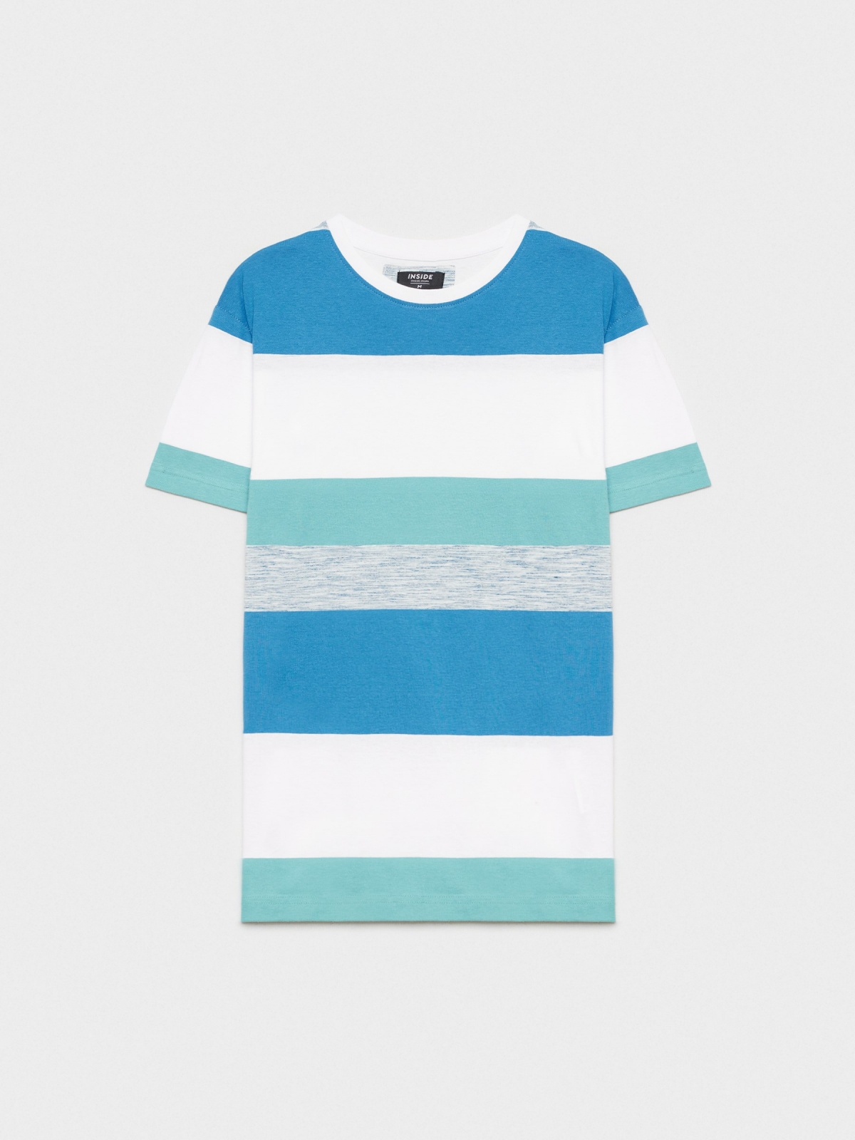  Striped printed T-shirt blue
