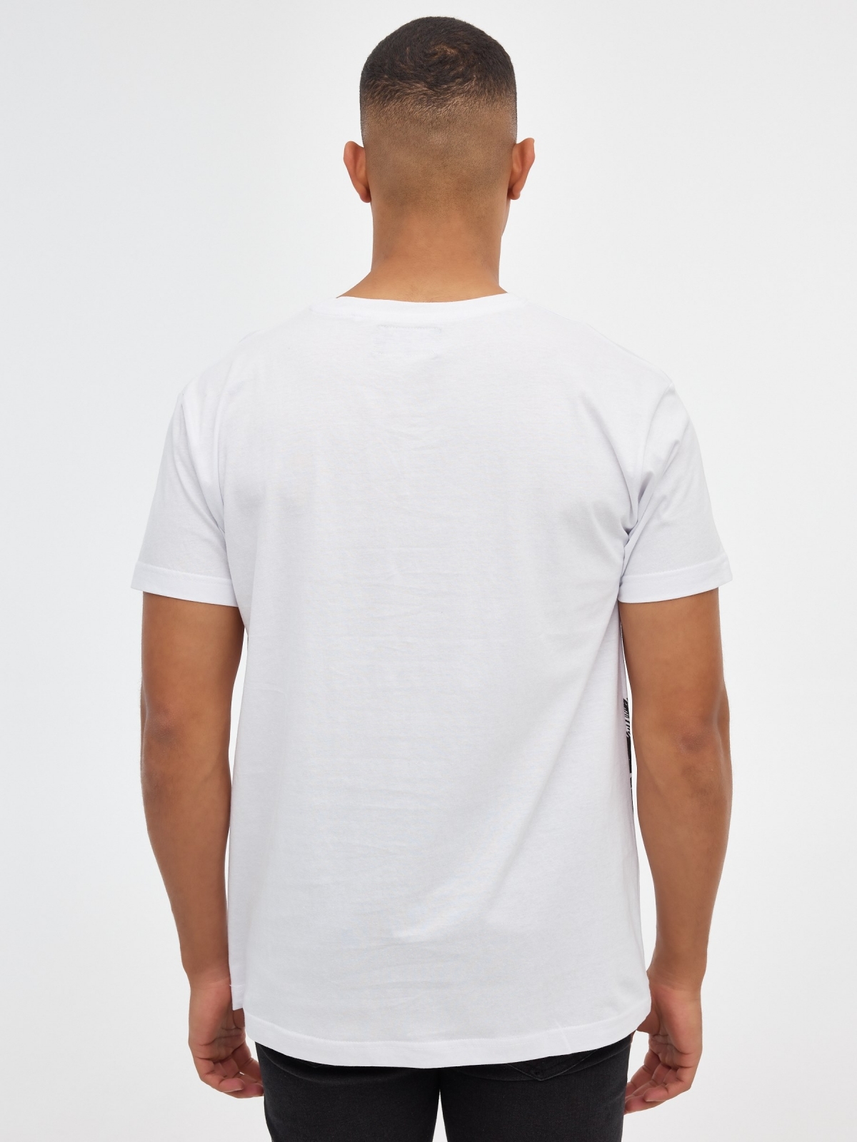 T-shirt da Costa de Ouro branco vista meia traseira
