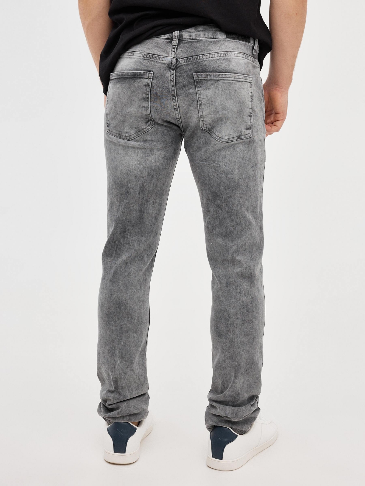 Jeans Slim grises gris oscuro vista media trasera