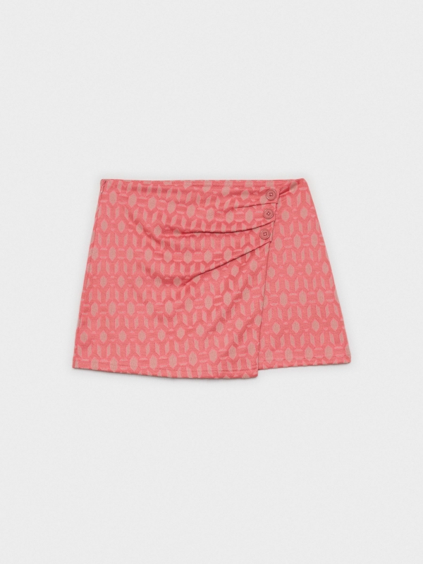  Geometric sarong skort powdered pink