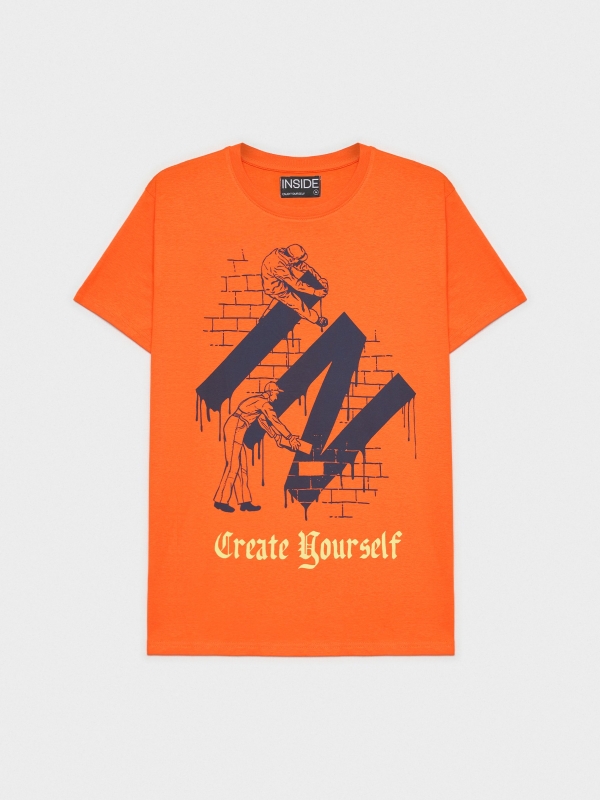  Camiseta Create Yourself naranja
