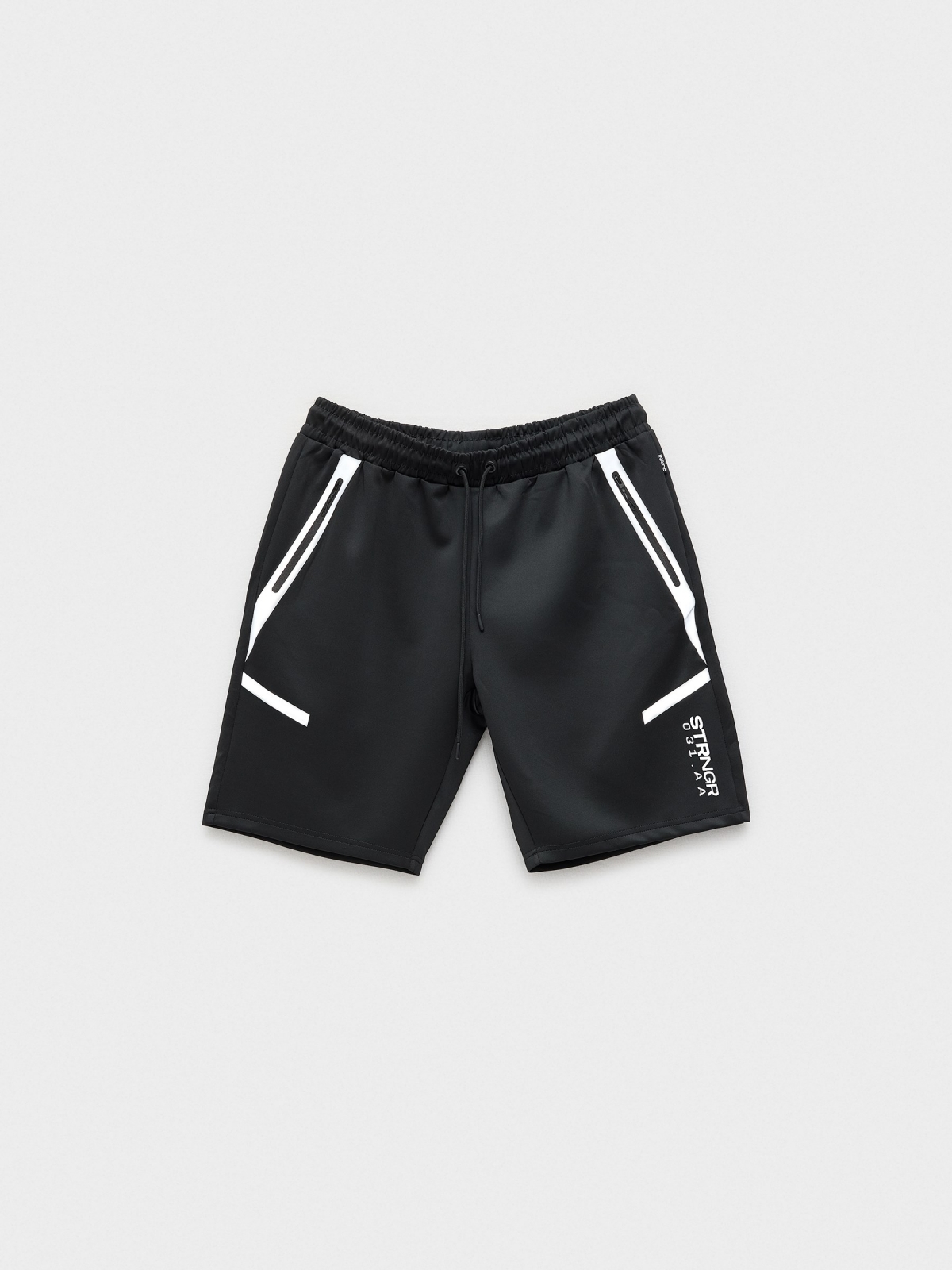 Bermuda jogger shorts black