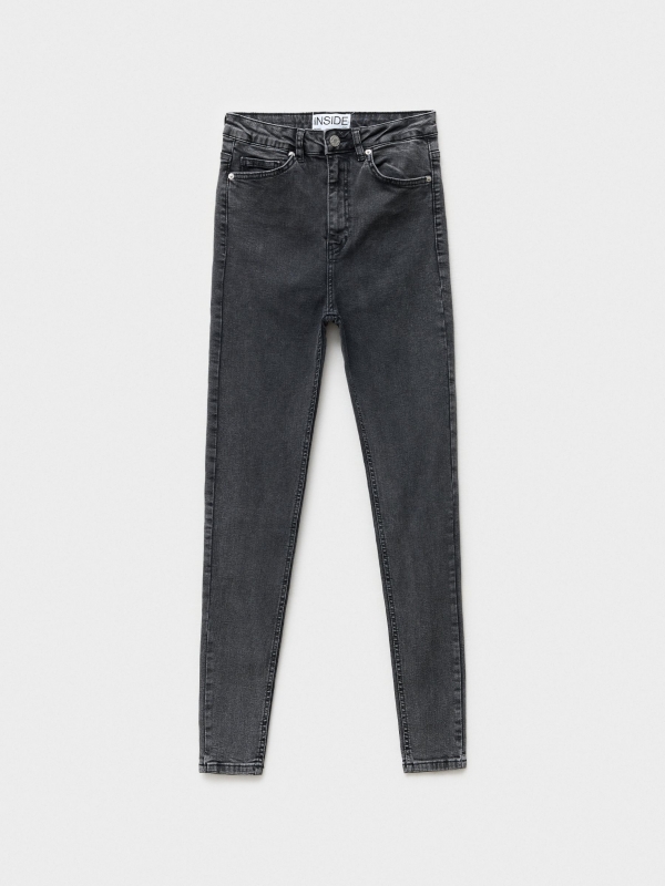  Jeans skinny gris oscuro negro