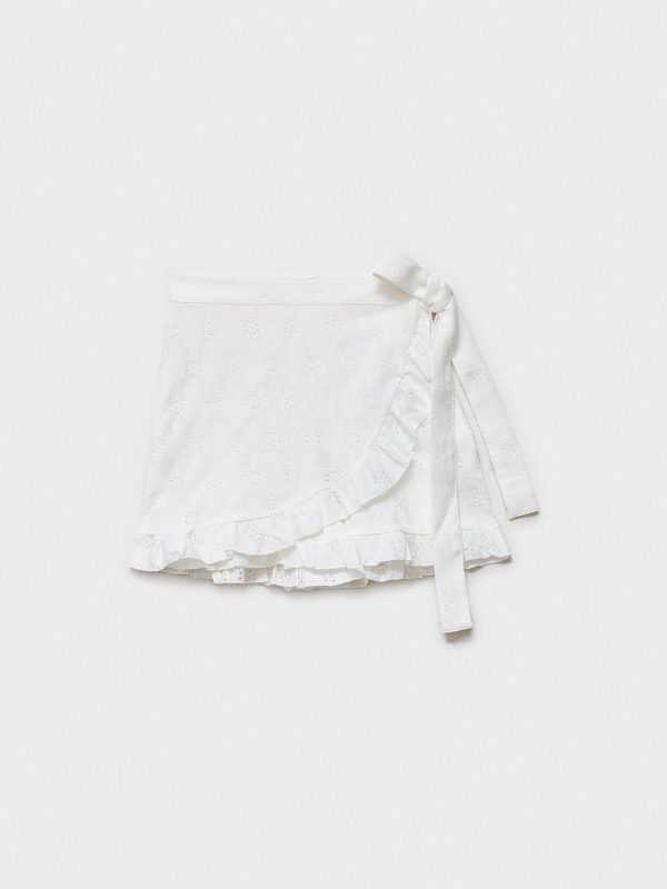  Swiss embroidered skirt white