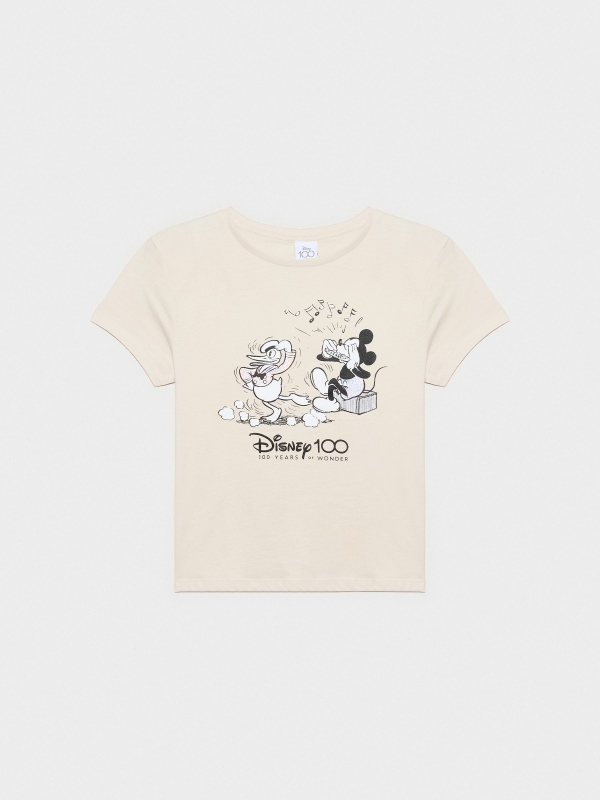  Camiseta print 100 years Disney gris claro