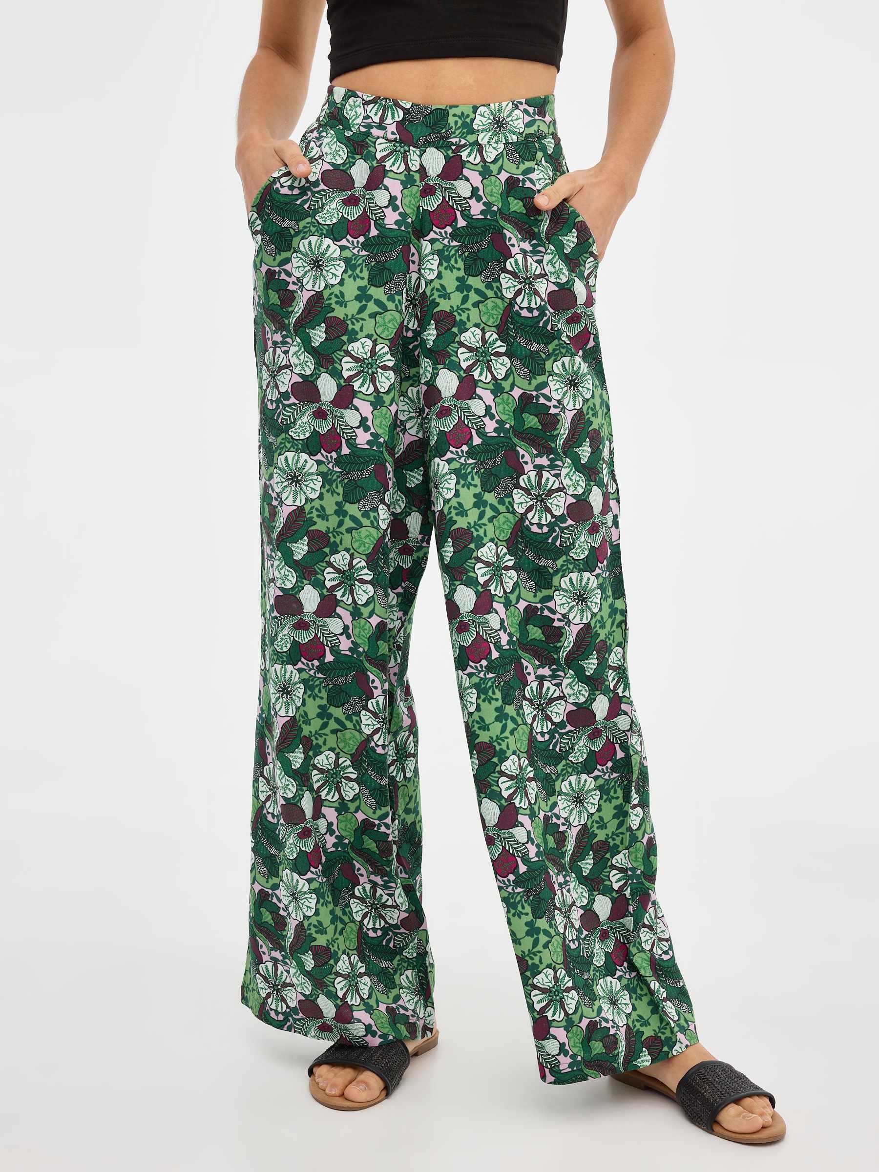 Pantalon fluido estampado floral - Stártara Shop Tienda online
