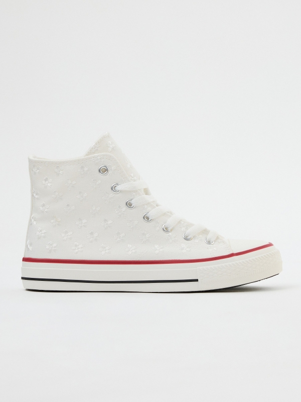 Sneaker casual boot canvas white