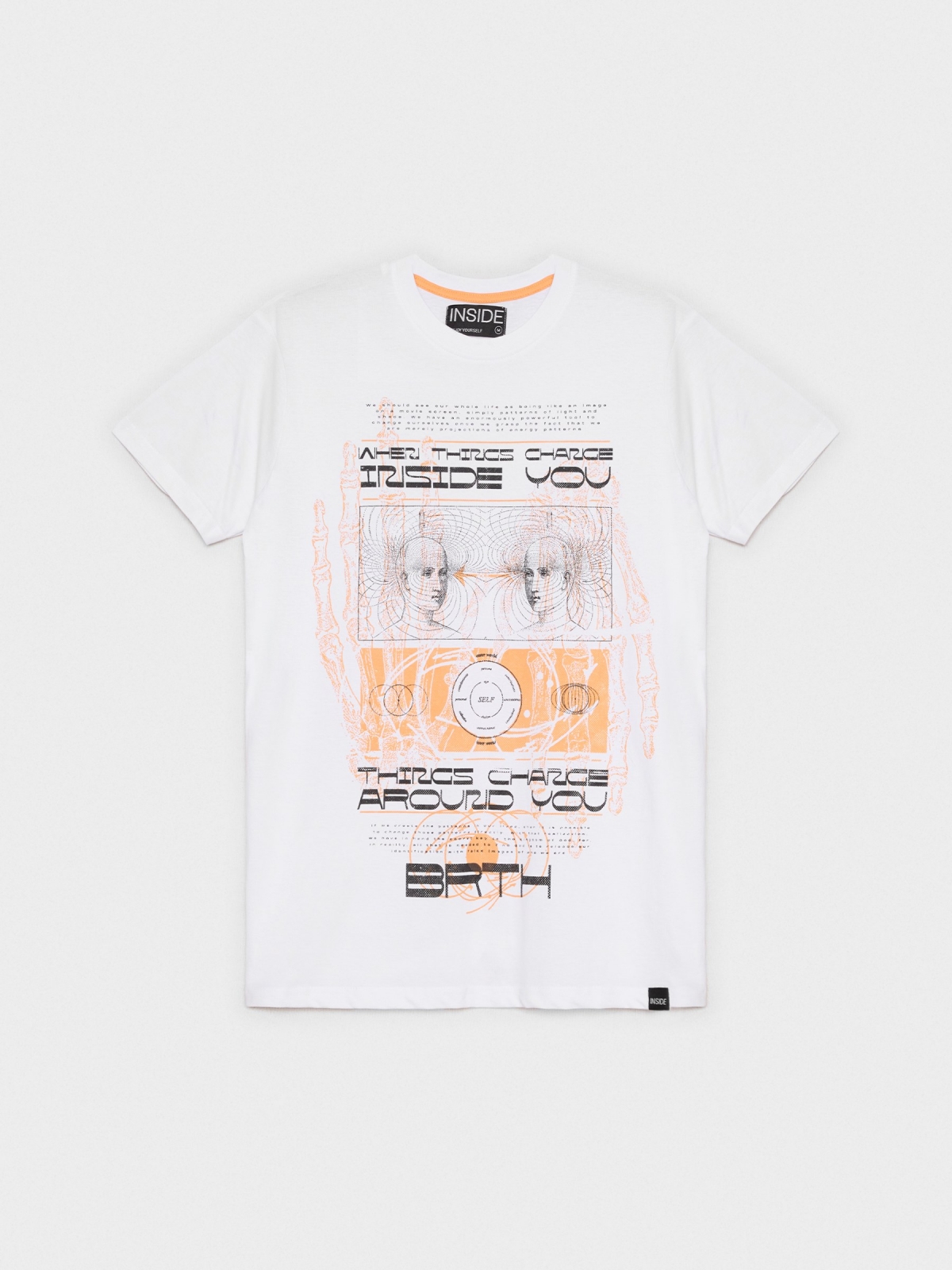  Metaverse printed T-shirt white