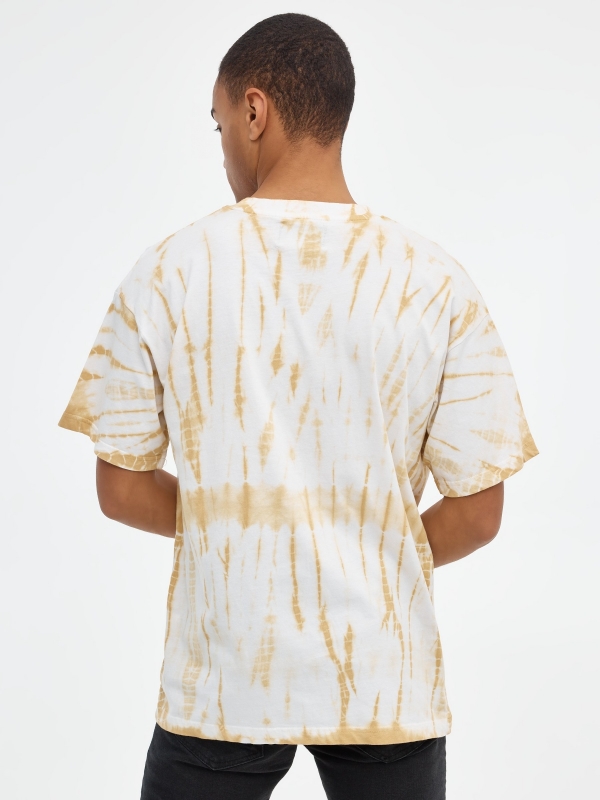 T-shirt de impressão rápida branco vista meia traseira