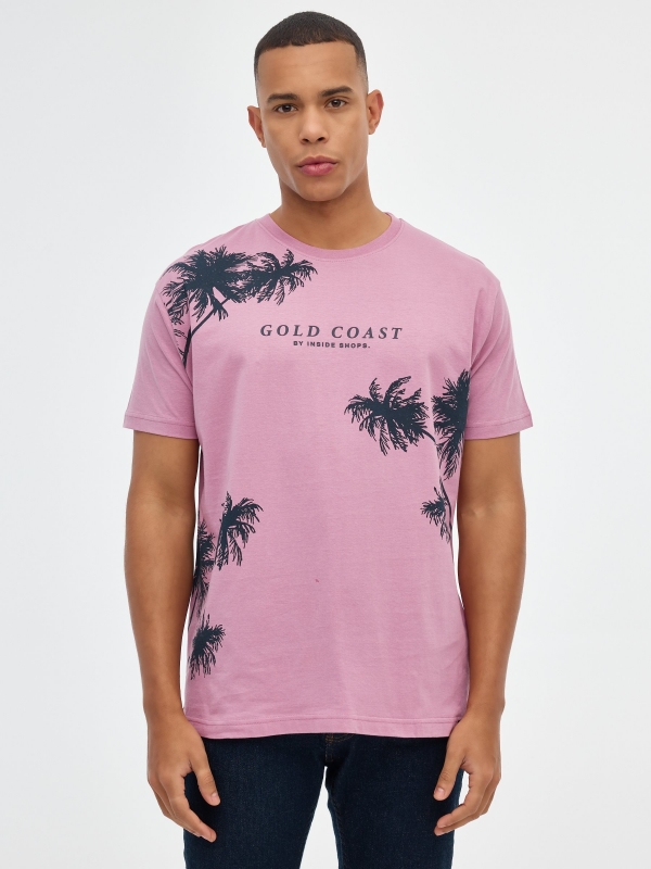 Gold Coast T-shirt purple middle front view