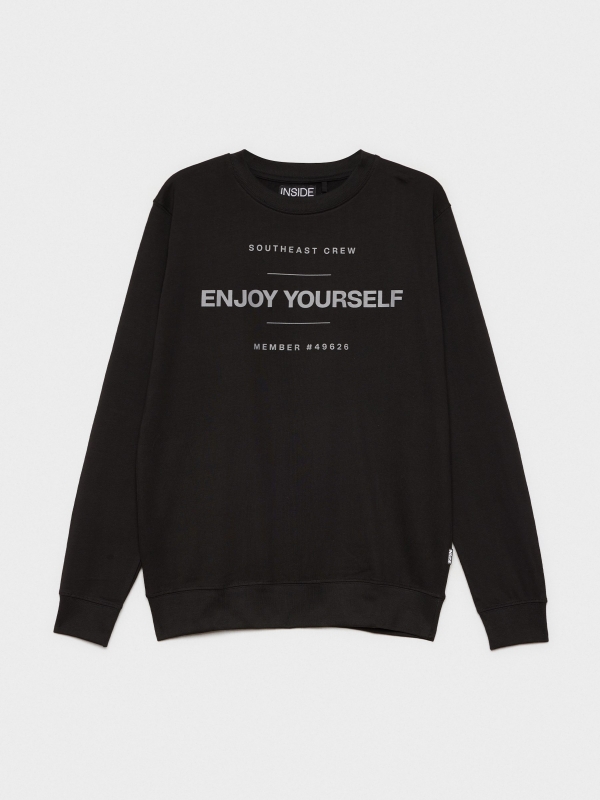  Enjoy Yourself basic Sweatshirt black