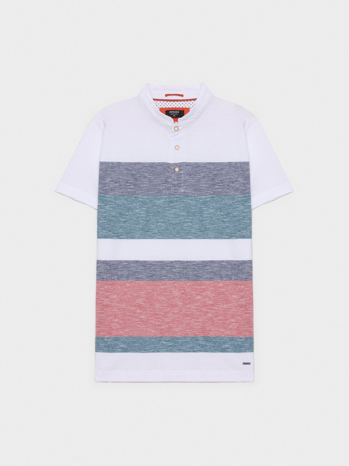  Polo Color Block Stripes red