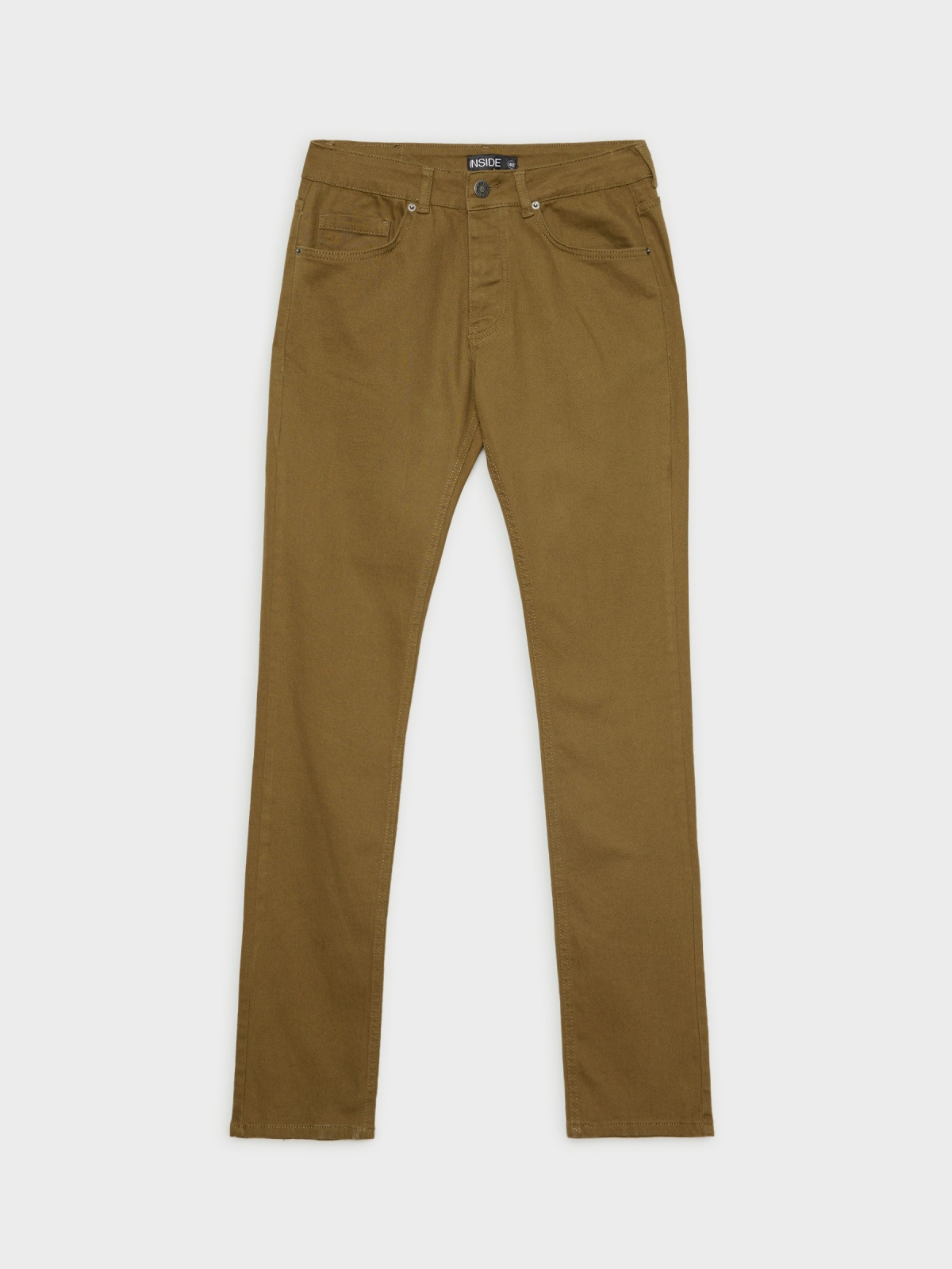  Basic five pocket jeans camel