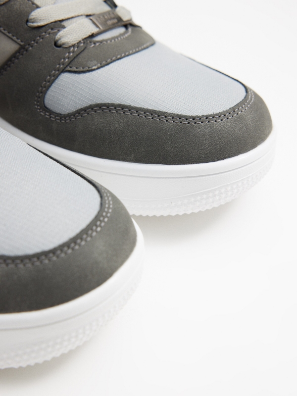 Combined casual sneaker light grey detail view