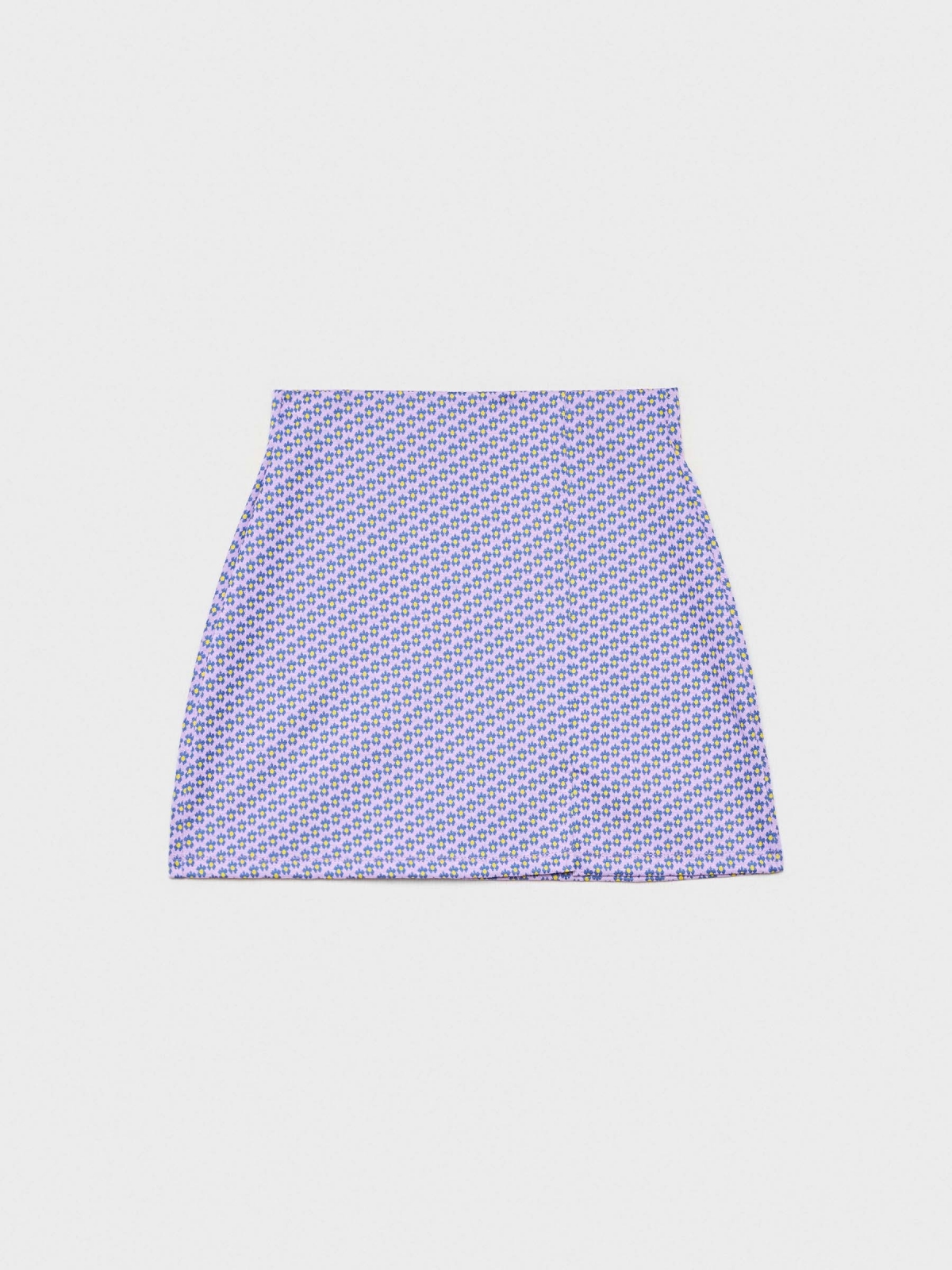  Mini jacquard skirt purple