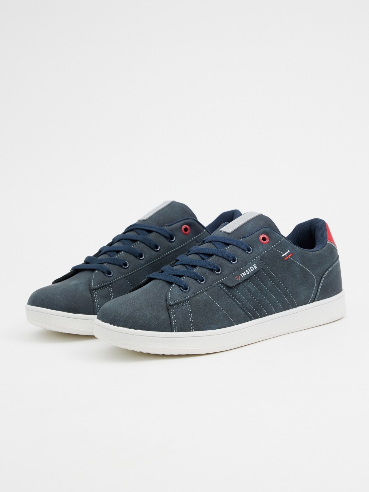 Classic navy blue sneaker navy 45º front view