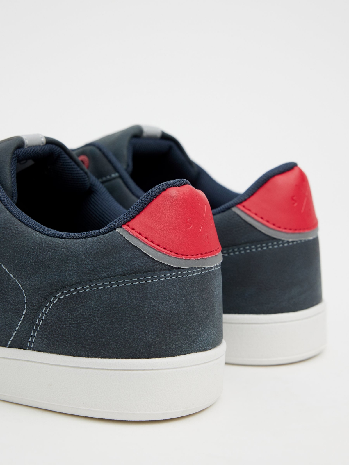 Classic navy blue sneaker navy detail view