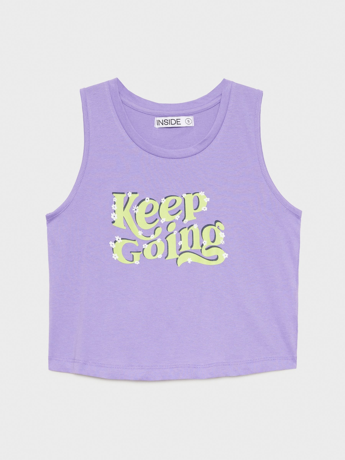  Keep Going crop top lilac